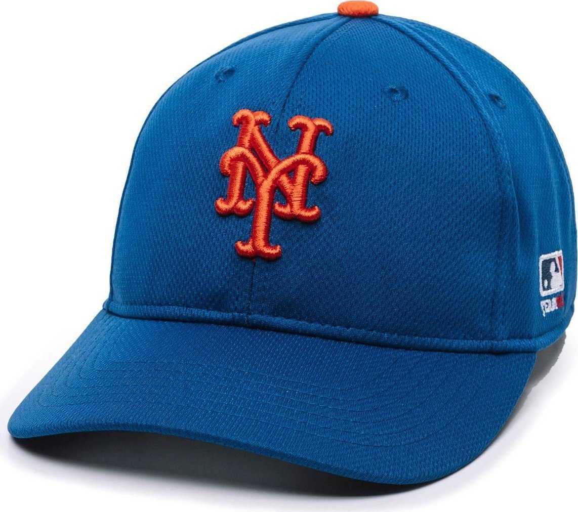 OC Sports MLB-350 MLB Polyester Baseball Adjustable Cap - New York Mets Home & Road - HIT a Double - 1