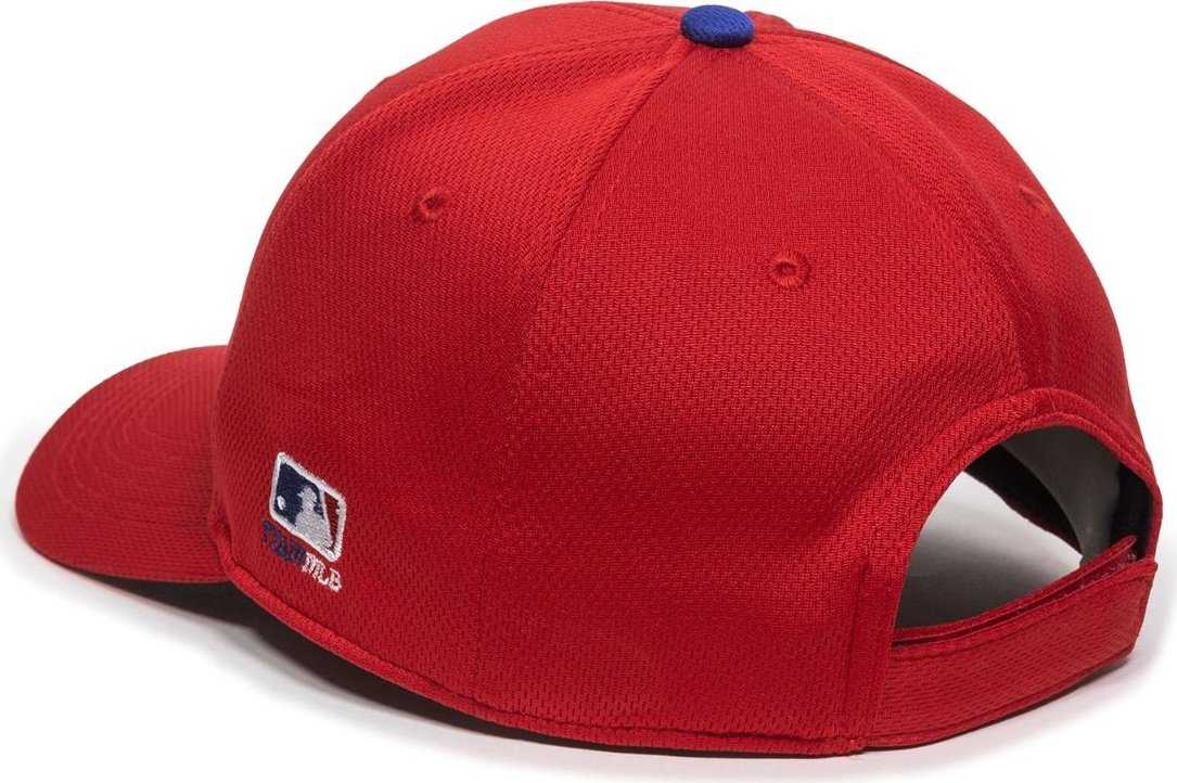 OC Sports MLB-350 MLB Polyester Baseball Adjustable Cap - Philadelphia Phillies Home - HIT a Double