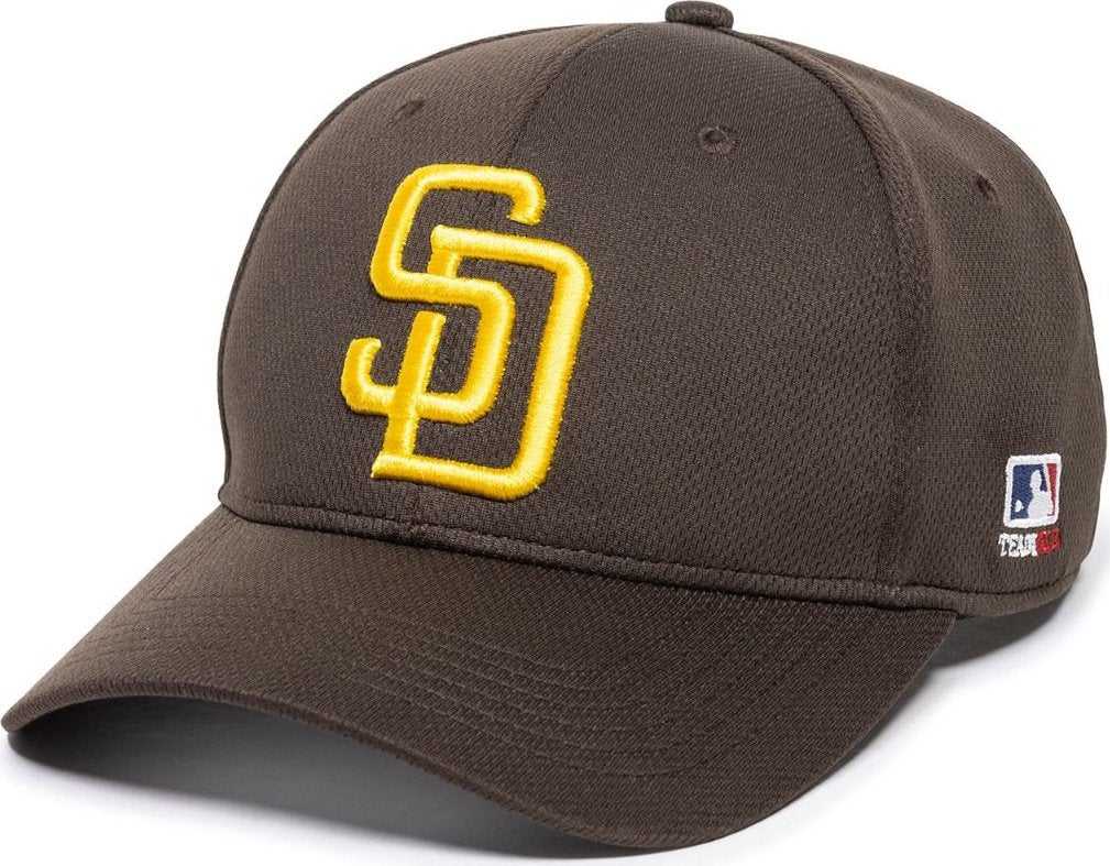 OC Sports MLB-350 MLB Polyester Baseball Adjustable Cap - San Diego Padres Home - HIT a Double