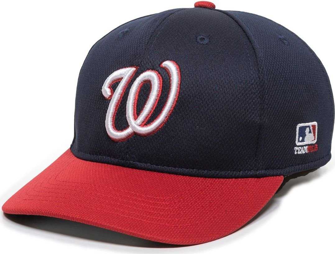 OC Sports MLB-350 MLB Polyester Baseball Adjustable Cap - Washington Nationals Road - HIT a Double