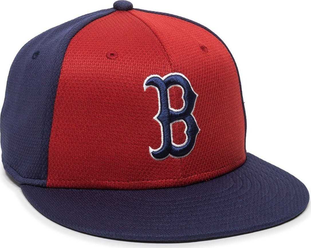 OC Sports MLB-400 MLB Mesh Baseball Cap - Boston Red Sox Colorblock