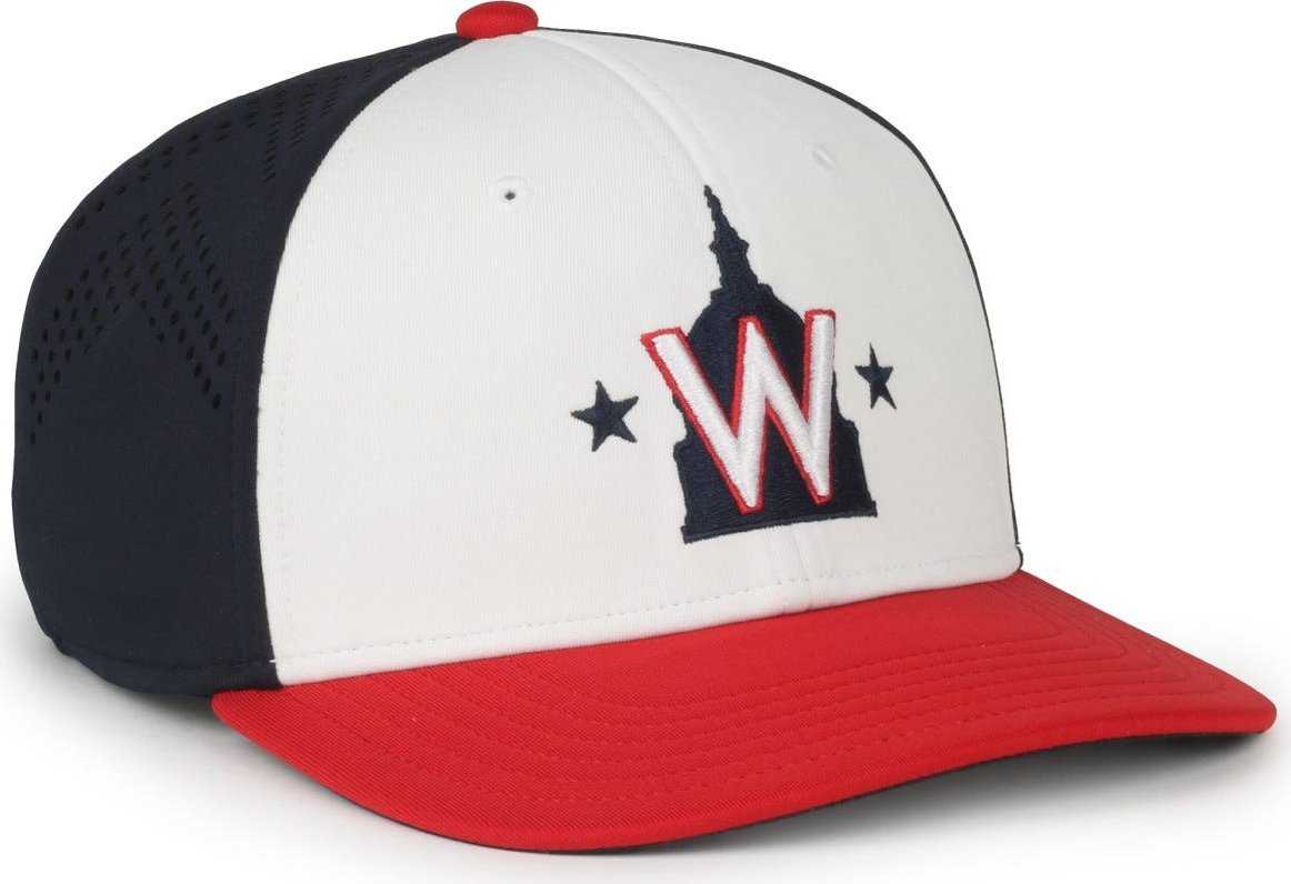 OC Sports MLB-650 Performance Snapback Baseball Cap - Washington National