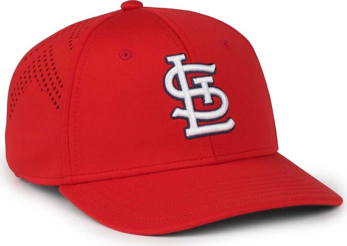OC Sports MLB-650 Performance Snapback Baseball Cap - St. Louis Cardinals