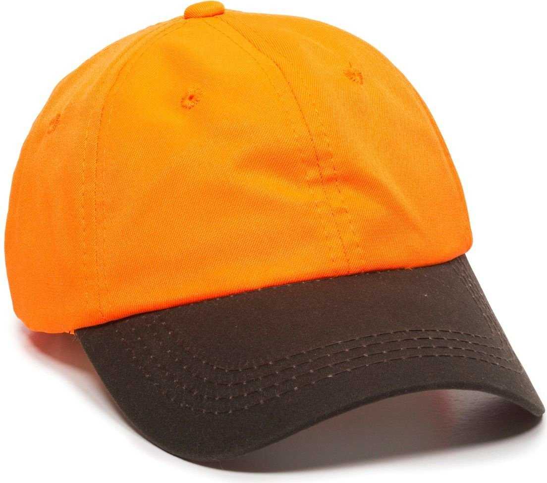OC Sports 553IS Adjustable Cap that is Easily Visible - Blaze Dark Brown - HIT a Double - 1