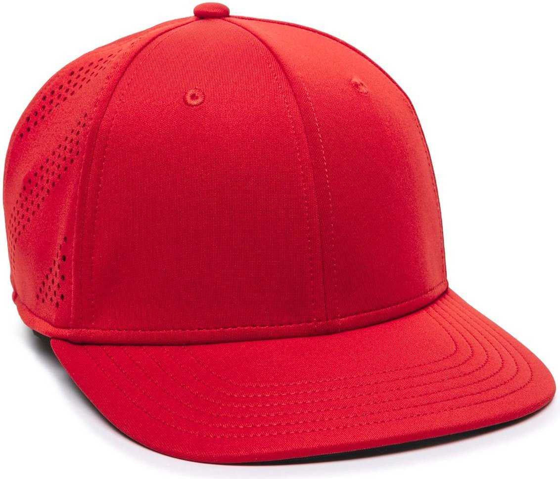 OC Sports AIR50 Proflex Adjustable Performance Cap - Red - HIT a Double - 1