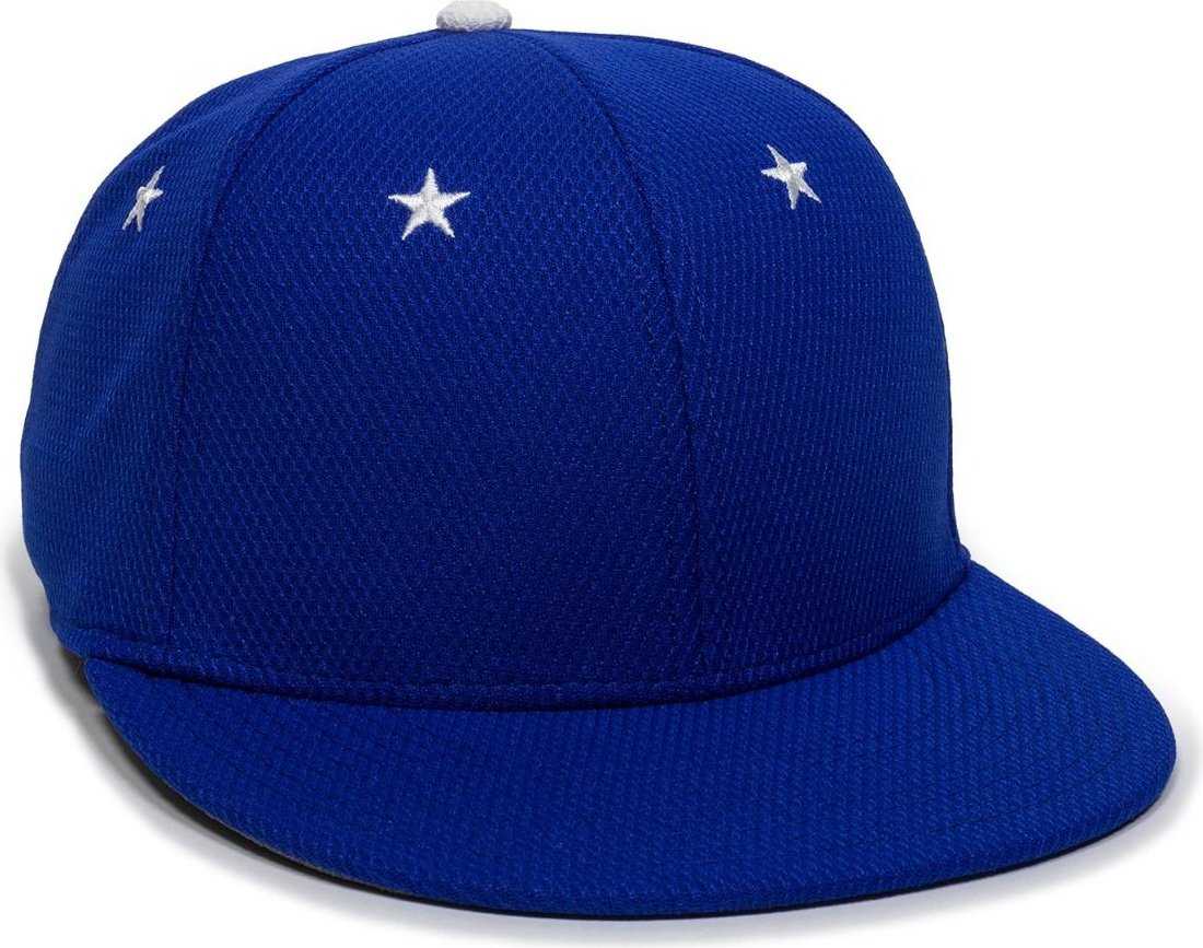 OC Sports ALL-STAR Flexible Fitting Cap - Royal - HIT a Double - 1