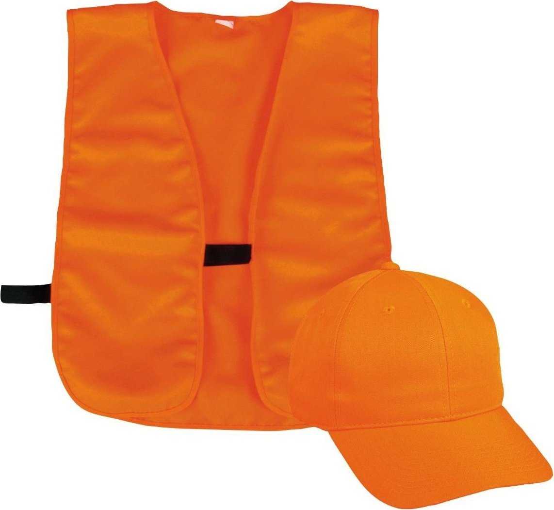 OC Sports BLZCPVX Adjustable Cap that is Easily Visible with Safety Vest - Blaze - HIT a Double - 1