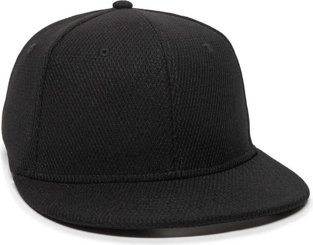 OC Sports CAGE25 Flexible Fitting Cap - Black - HIT a Double - 1