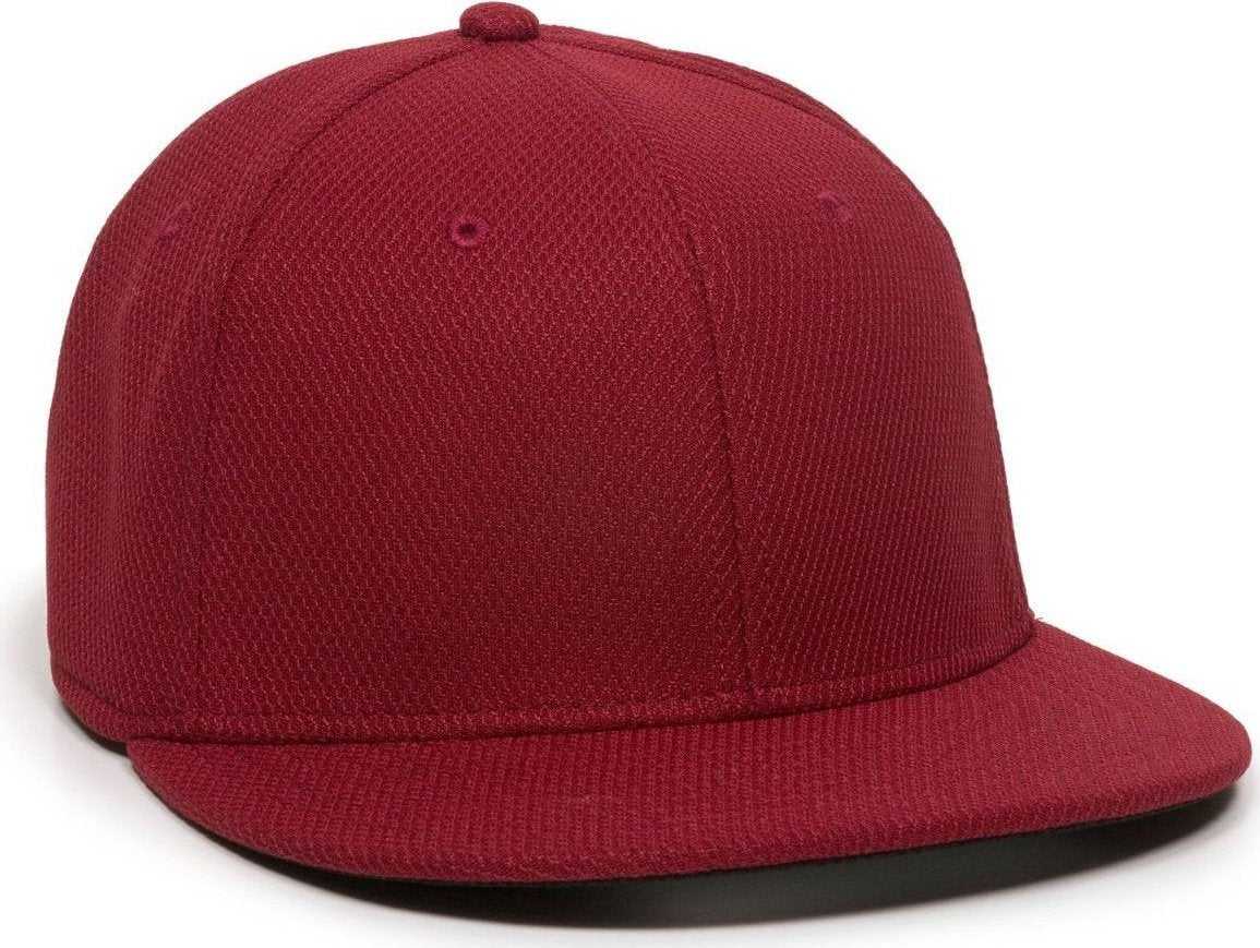 OC Sports CAGE25 Flexible Fitting Cap - Cardinal - HIT a Double - 1