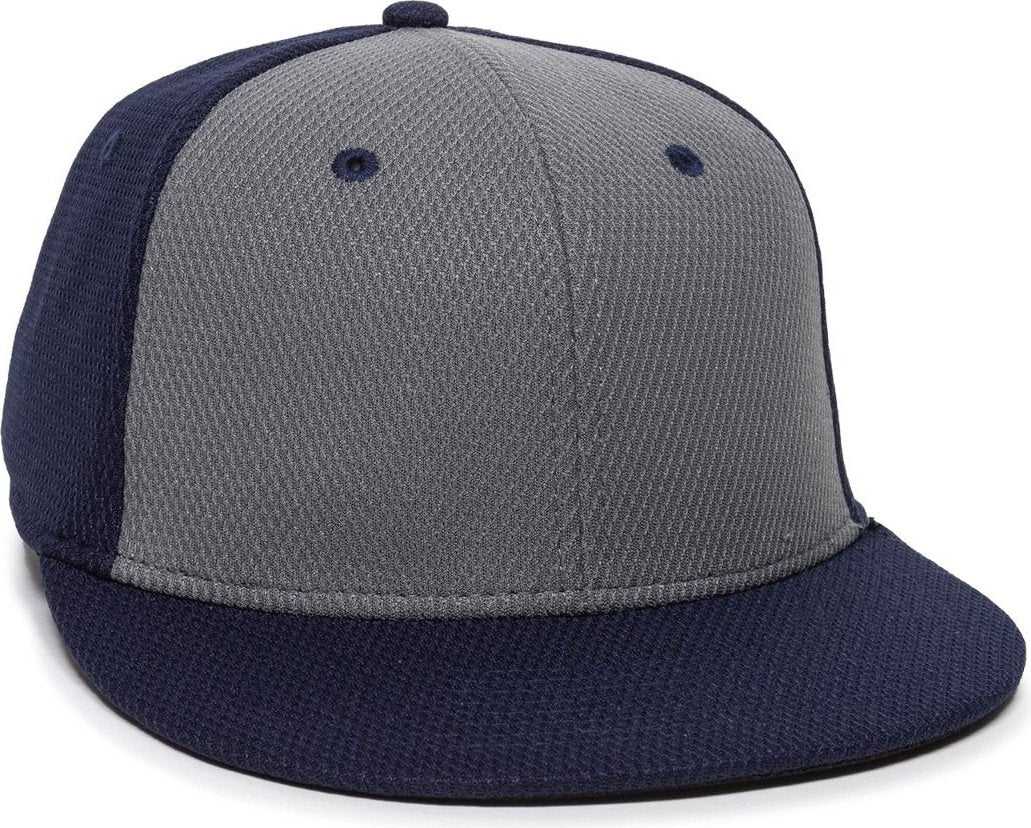 OC Sports CAGE25 Flexible Fitting Cap - Graphite Navy Navy - HIT a Double - 1