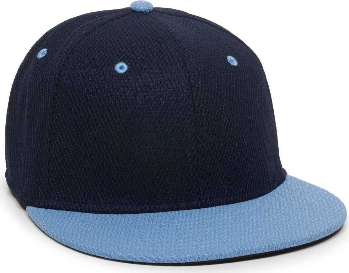 OC Sports CAGE25 Flexible Fitting Cap - Navy Columbia Blue - HIT a Double - 1