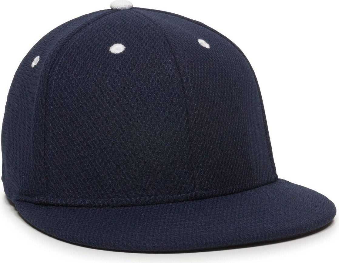 OC Sports CAGE25 Flexible Fitting Cap - Navy White - HIT a Double - 1