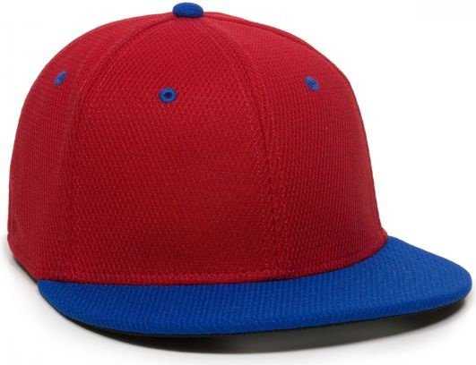 OC Sports CAGE25 Flexible Fitting Cap - Red Royal - HIT a Double - 1