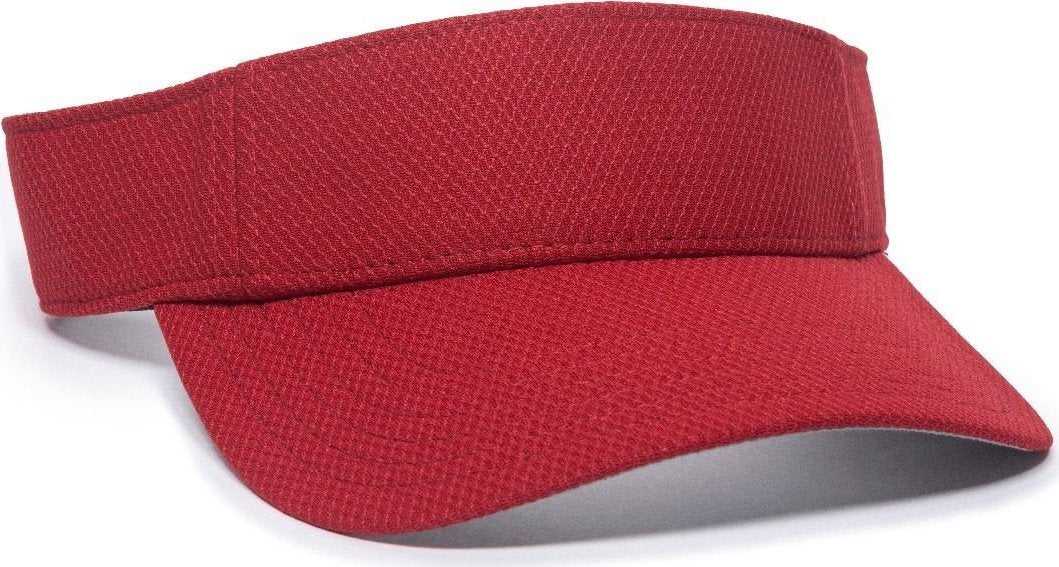 OC Sports CAGE75 Visor - Red - HIT a Double - 1