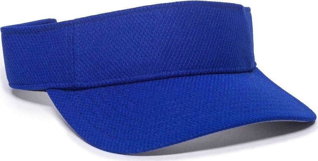 OC Sports CAGE75 Visor - Royal - HIT a Double - 1