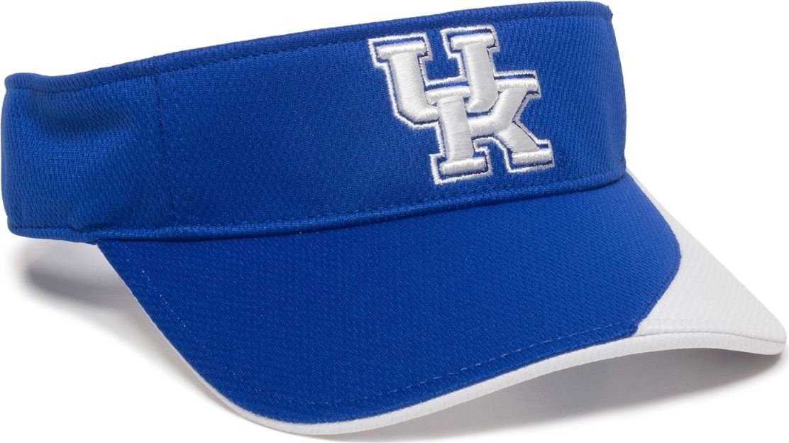 OC Sports COL-110 College Replica Adult Visor - Kentucky - HIT a Double - 1
