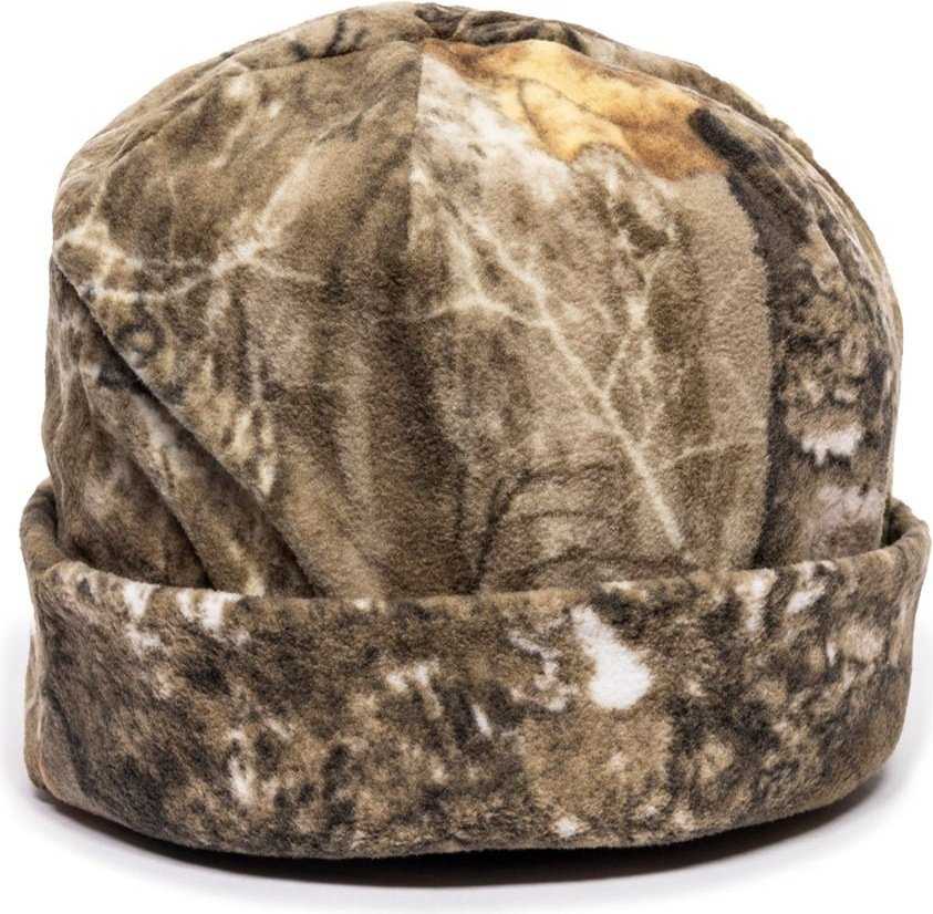 OC Sports COR-002 Beanie with Cuff Easily Visible Reversible - Realtree Edge Blaze - HIT a Double - 1