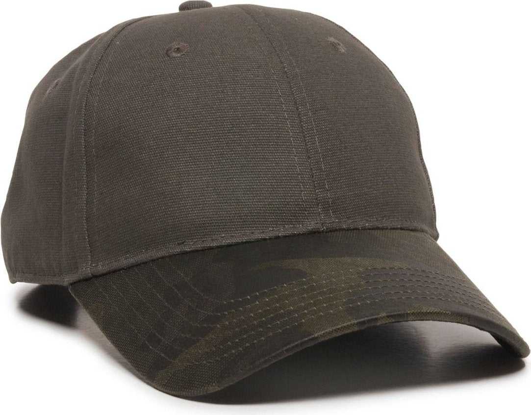 OC Sports GHP-100 Adjustable Cap - Olive Olive - HIT a Double - 1