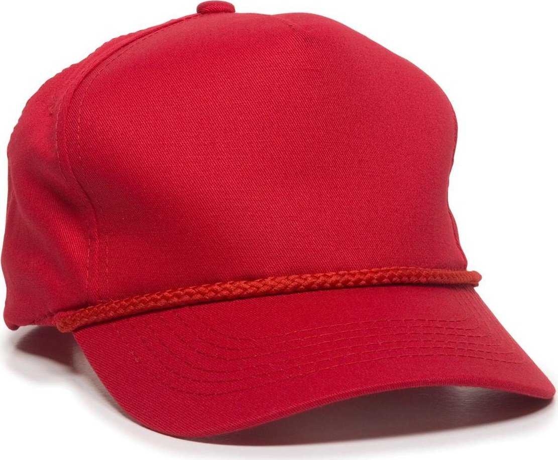 OC Sports GL-555 Adjustable Cap - Red - HIT a Double - 1