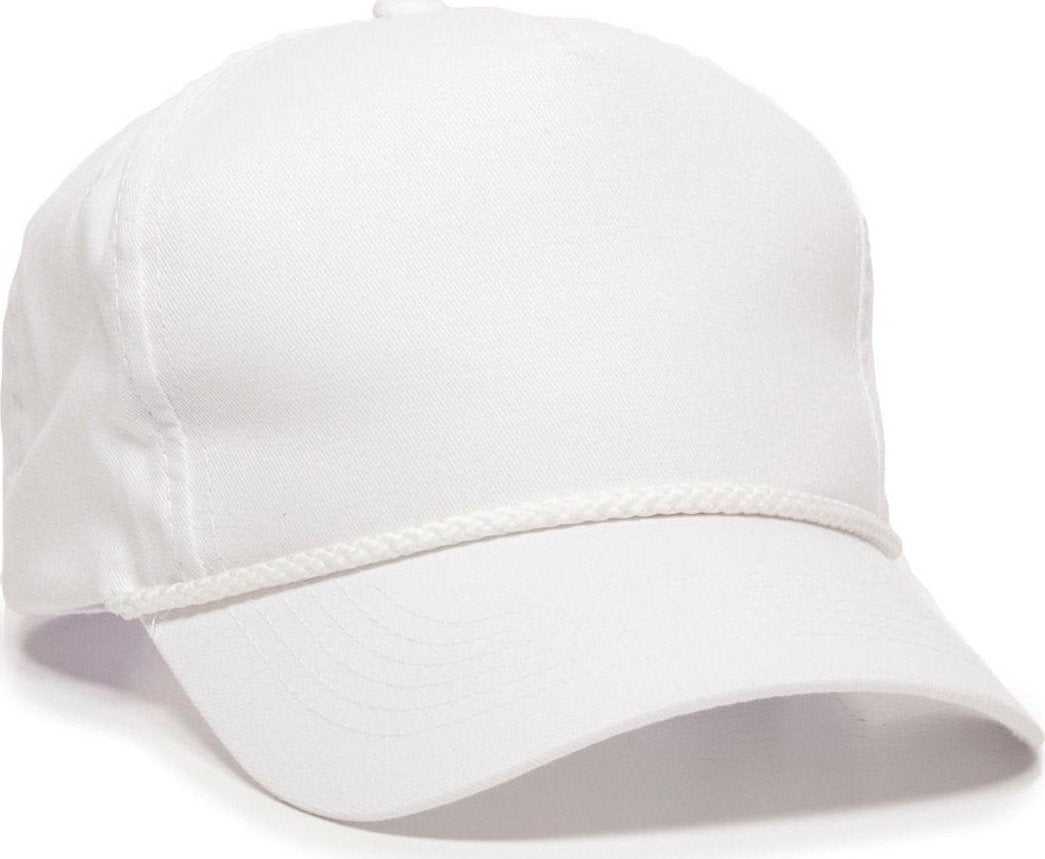 OC Sports GL-555 Adjustable Cap - White - HIT a Double - 1