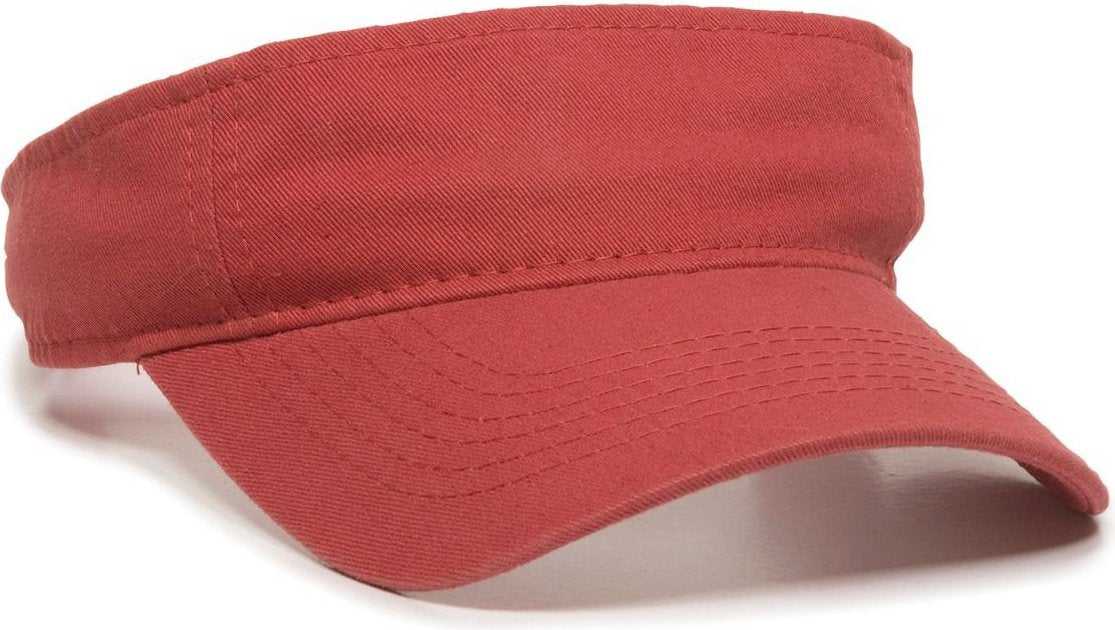 OC Sports GWTV-100 Adjustable Garment Washed Twill Visors - Nantucket - HIT a Double - 1
