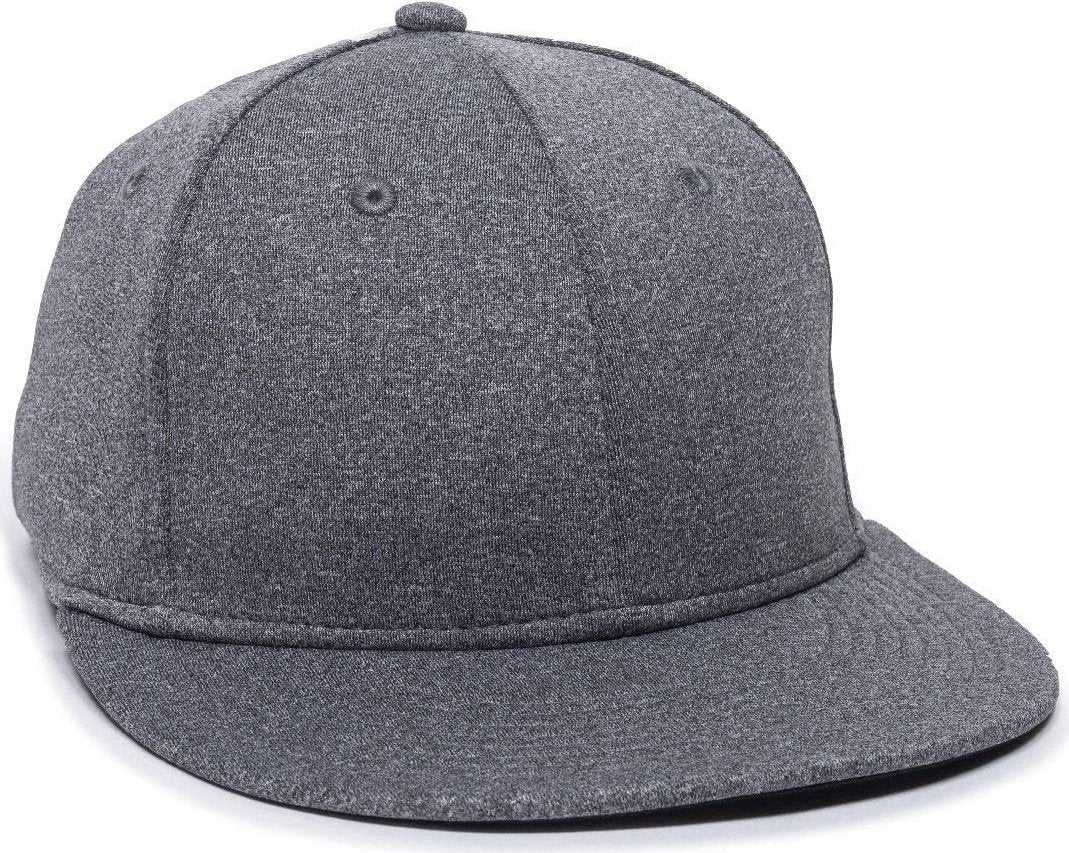 OC Sports HTH25 Flexible Fitting Cap - Heathered Gray - HIT a Double - 1