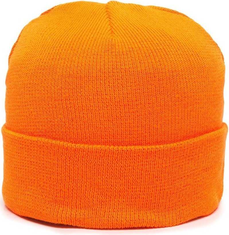 OC Sports KN-400BZ Beanie with Cuff Easily Visible - Blaze - HIT a Double - 1