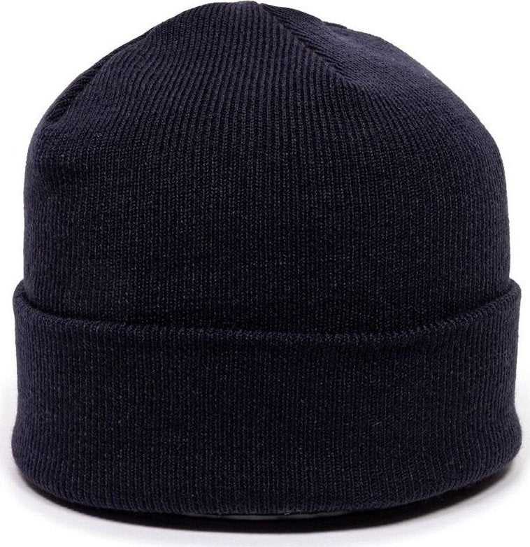 OC Sports KN-400 Superstretch Knit Watch Beanie with Cuff - Navy - HIT a Double - 1