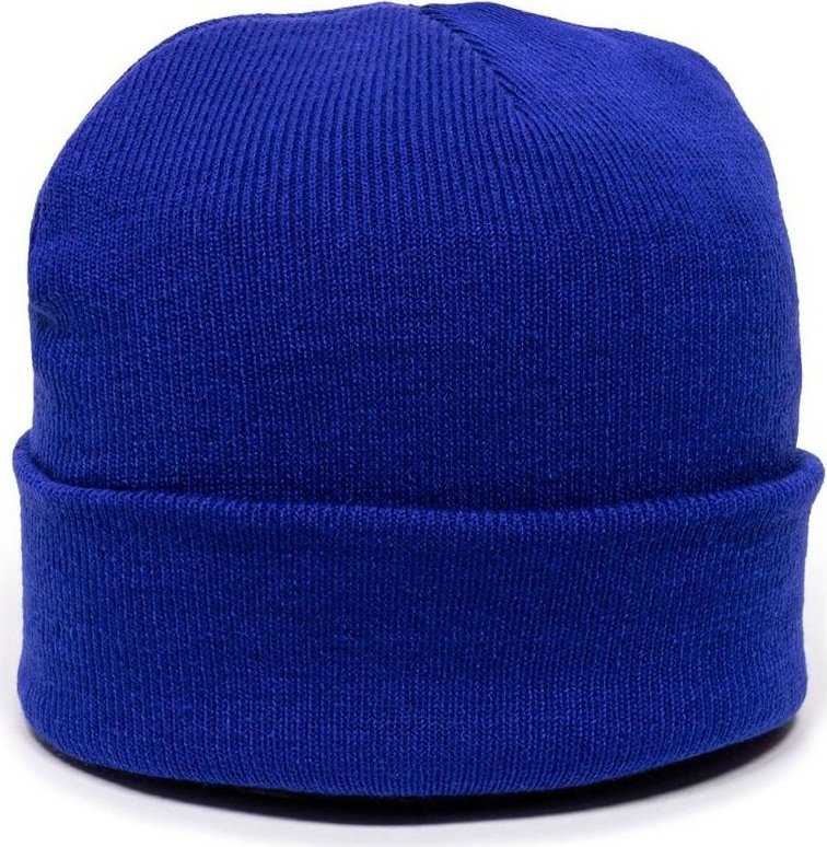 OC Sports KN-400 Superstretch Knit Watch Beanie with Cuff - Royal - HIT a Double - 1