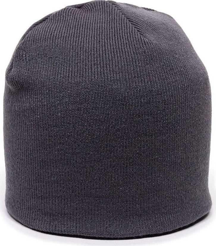 OC Sports KN-550 Made In USA Acrylic Jersey Knit Beanie - Charcoal - HIT a Double - 1