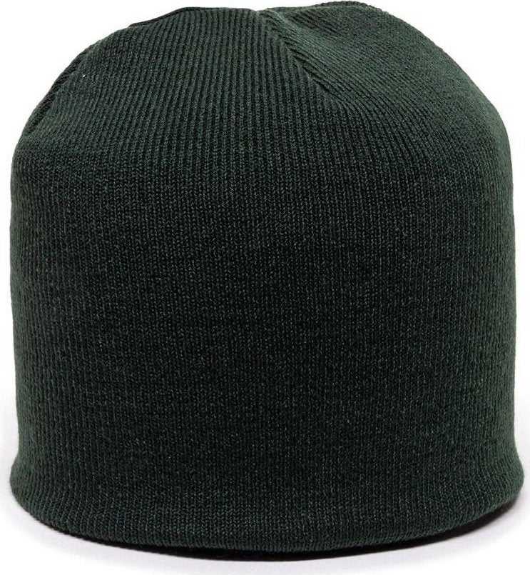 OC Sports KN-550 Made In USA Acrylic Jersey Knit Beanie - Dark Green - HIT a Double - 1