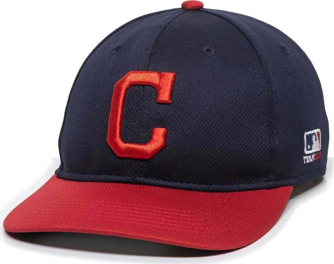 OC Sports MLB-350 MLB Polyester Baseball Adjustable Cap - Cleveland Indians Home - HIT a Double - 1