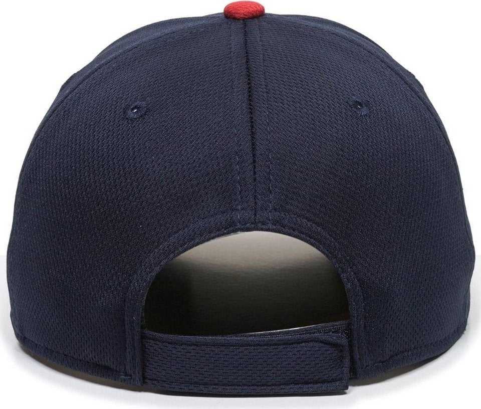 OC Sports MLB-350 MLB Polyester Baseball Adjustable Cap - Cleveland Indians Home - HIT a Double - 2