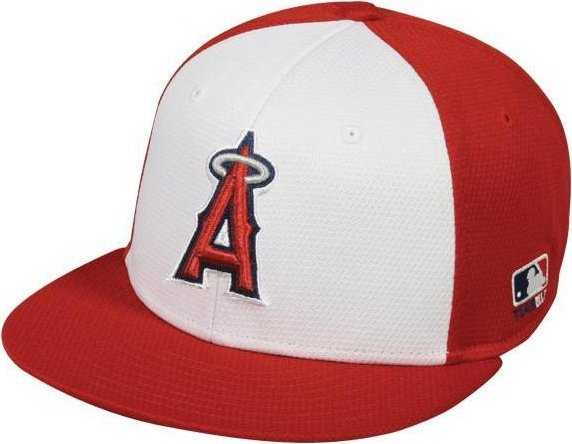 OC Sports MLB-400 MLB Mesh Baseball Cap - Los Angeles Angels Colorblock - HIT a Double - 1