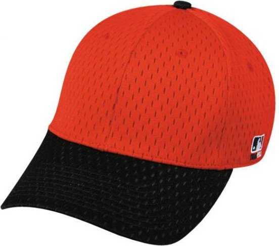 OC Sports MLB-805 Adjustable Cap - Red Black - HIT a Double - 1