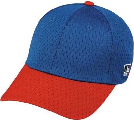 OC Sports MLB-805 Adjustable Cap - Royal Red - HIT a Double - 1