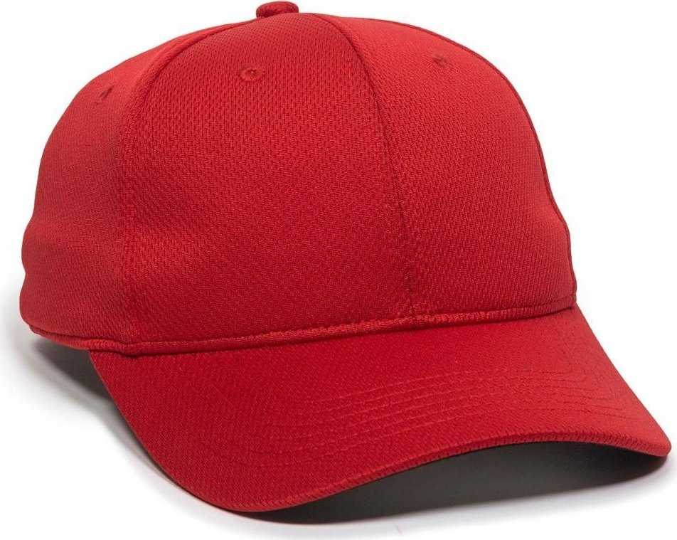 OC Sports MLB-850 Team MLB Logo Located on Left Temple Cap - Red - HIT a Double - 1