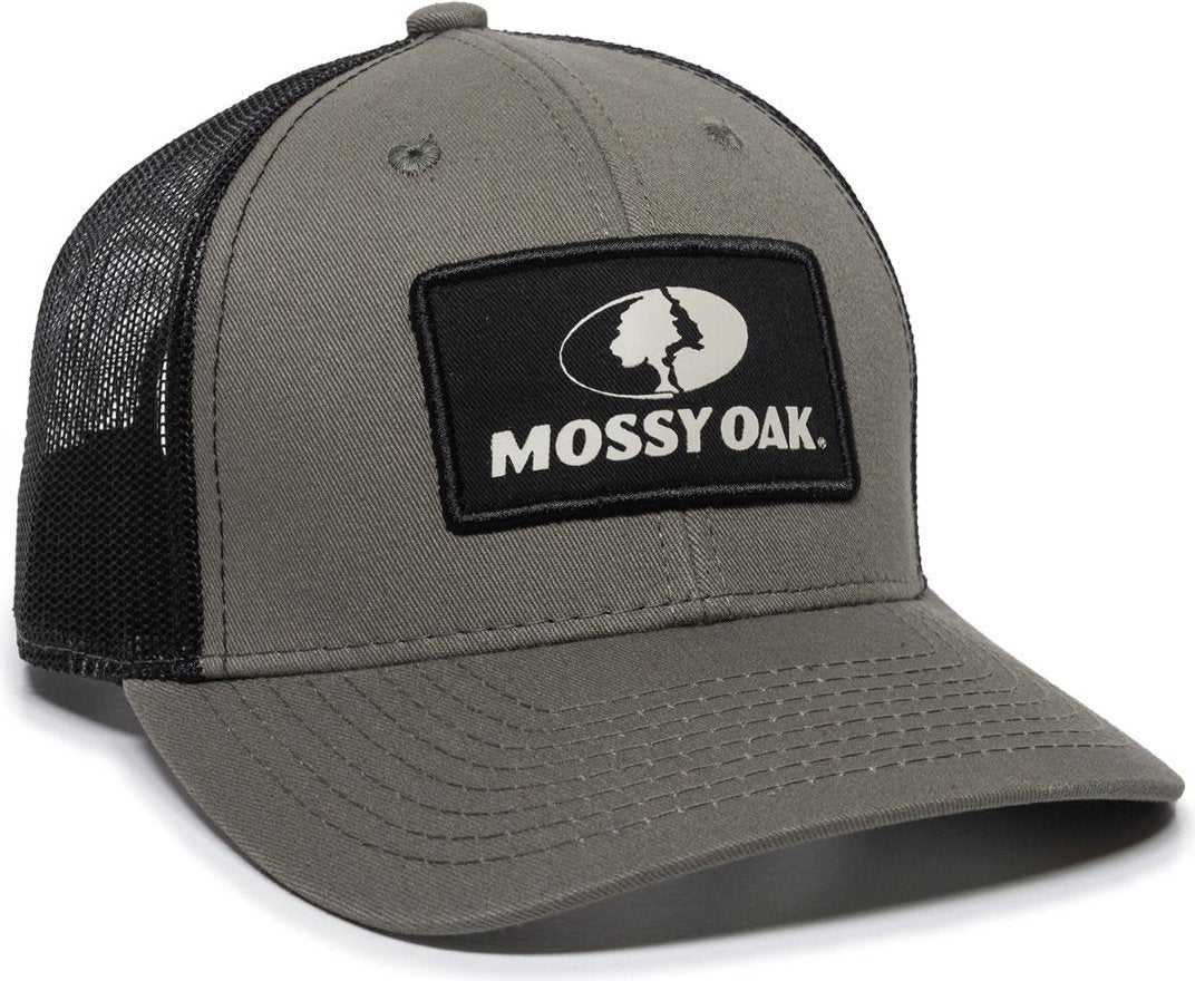 OC Sports MOFS47A Mossey Oak Garment Washed Cotton Twill Cap - Olive Black - HIT a Double - 1