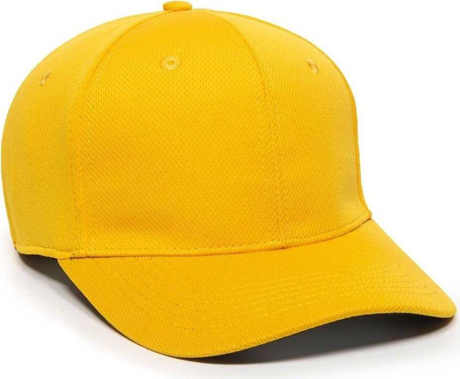 OC Sports MWS25 Flexible Fitting Cap - Gold - HIT a Double - 1