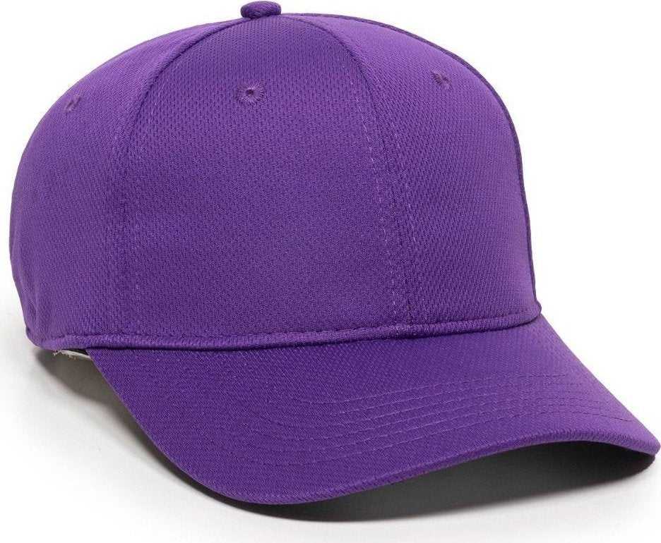 OC Sports MWS25 Flexible Fitting Cap - Purple - HIT a Double - 1