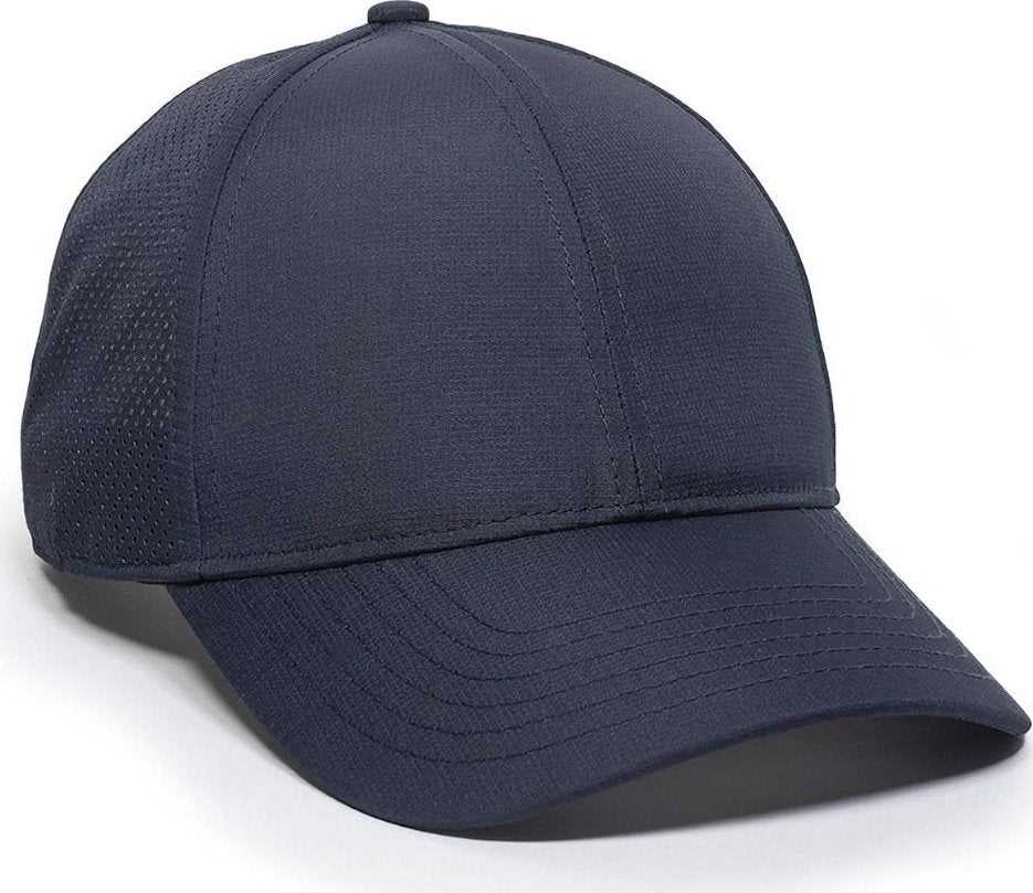 OC Sports OC803 Adjustable Mesh Back Solid Color Cap - Navy - HIT a Double - 1