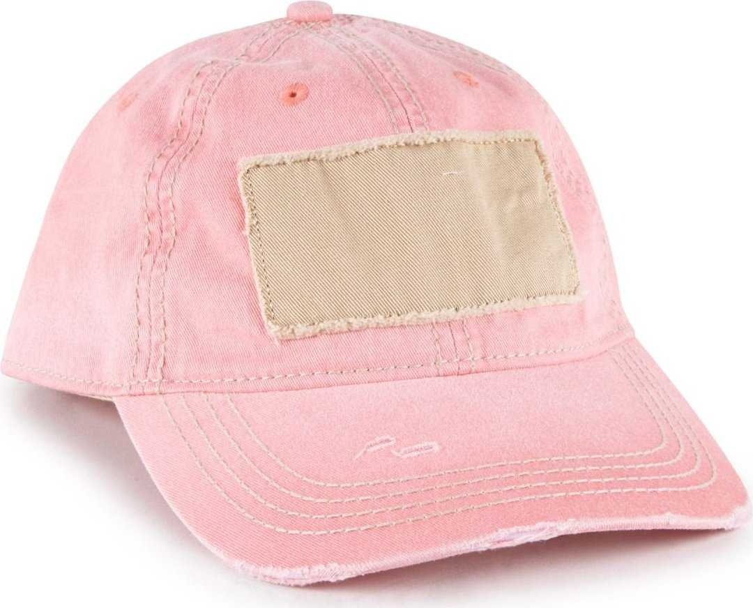 OC Sports OC902 Pigment Dyed Cotton Twill Cap - Coral - HIT a Double - 1