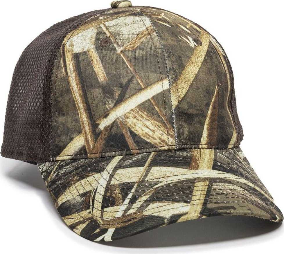 OC Sports PFC-150M Adjustable Mesh Back Cap - Realtree Max-5 Brown - HIT a Double - 1