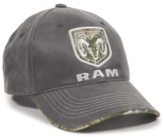 OC Sports RAM11A Ram Adjustable Cap - Charcoal Realtree Edge - HIT a Double - 1
