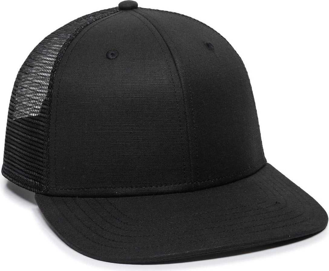 OC Sports REDLBL109 Soft Buttery Twill Cap - Black - HIT a Double - 1
