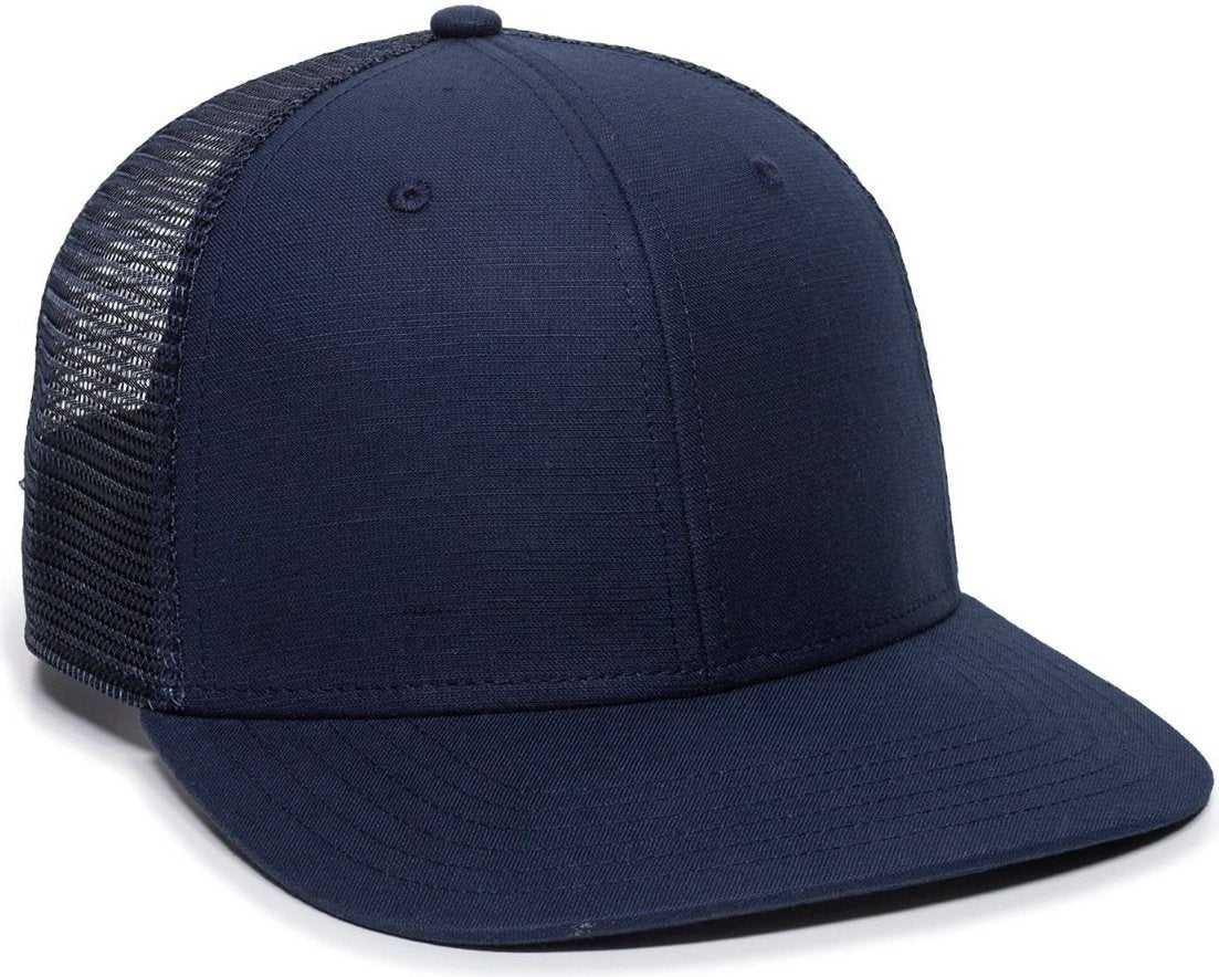 OC Sports REDLBL109 Soft Buttery Twill Cap - Navy - HIT a Double - 1