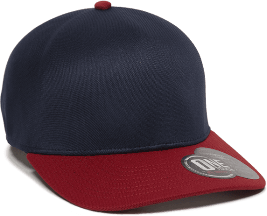 OC Sports REEVO Flexible Fitting Cap - Navy Red - HIT a Double - 1