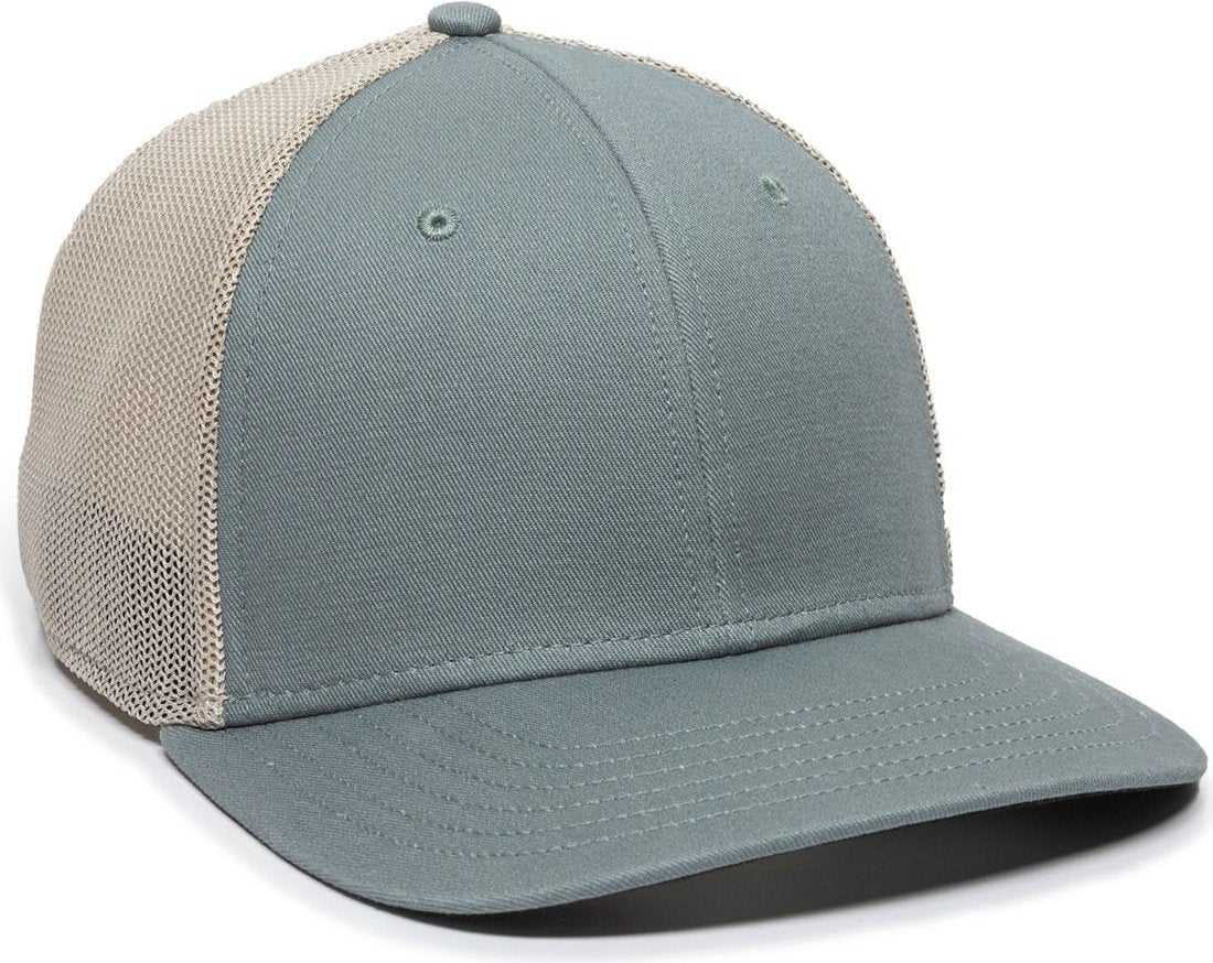 OC Sports RGR-360M Adjustable Mesh Back Cap - Sage Putty - HIT a Double - 1