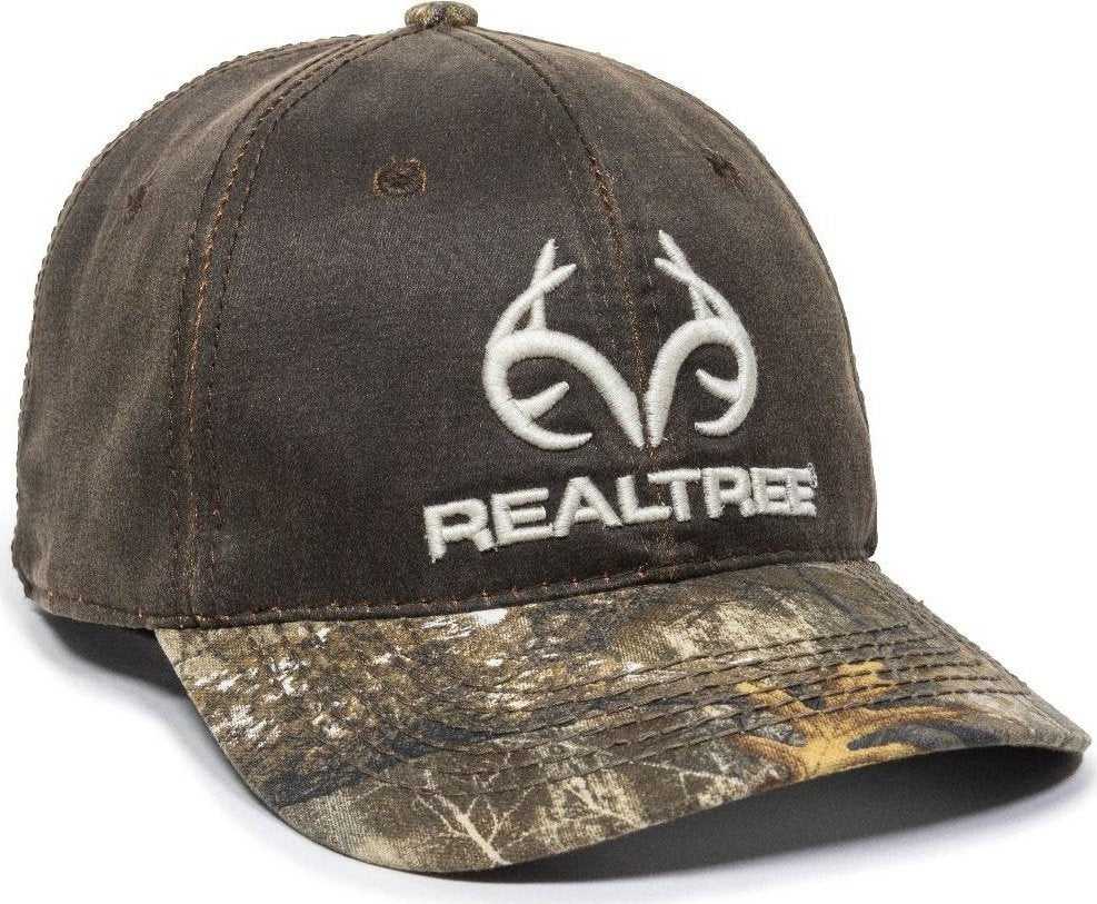 OC Sports RT01A Adjustable Cap - Brown Realtree Edge - HIT a Double - 1