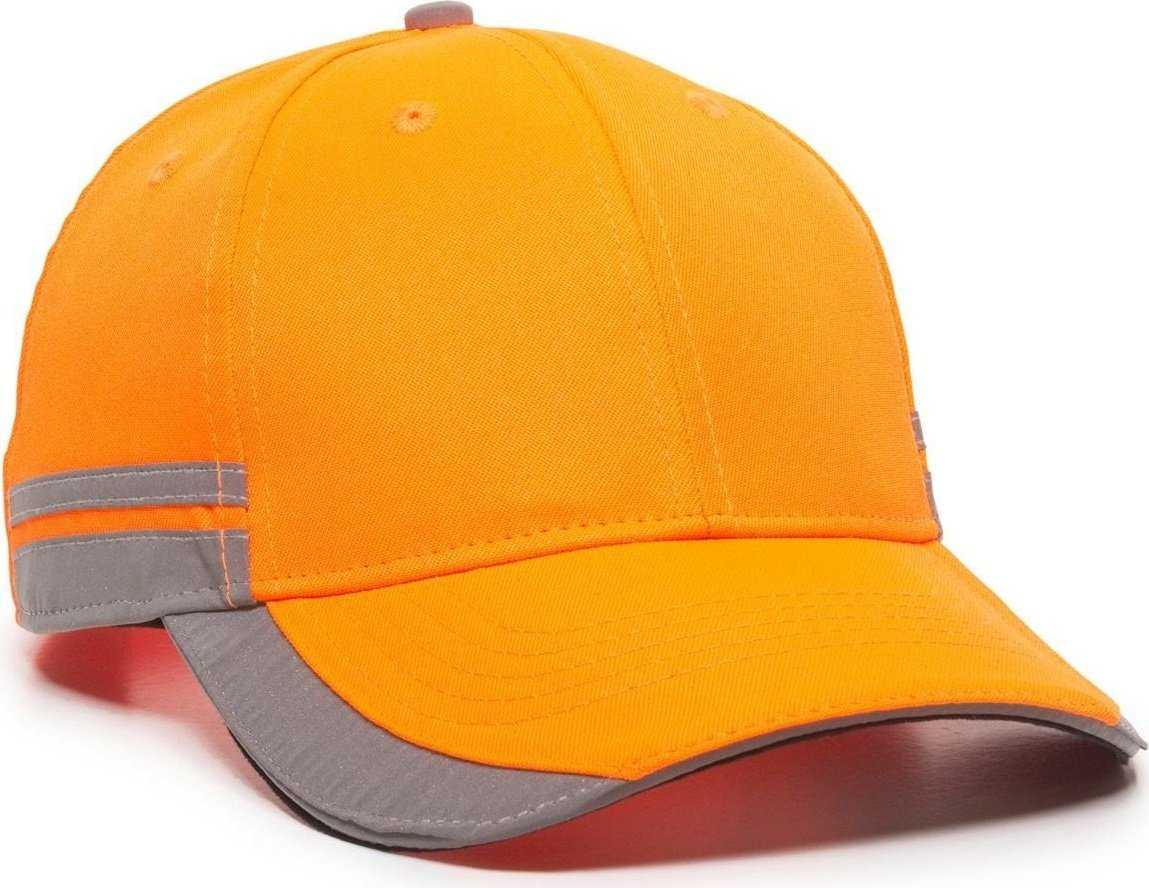 OC Sports SAF-201 Adjustable Cap that is Easily Visible - Blaze - HIT a Double - 1